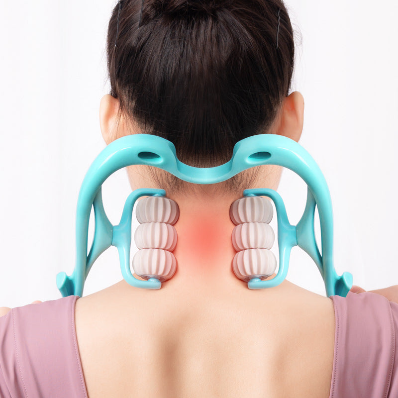 Multifunctional Manual Six-wheel Neck Massage