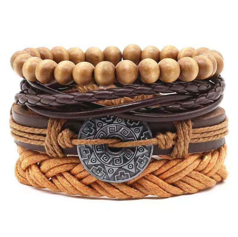 Leather Vintage Braided Bracelet