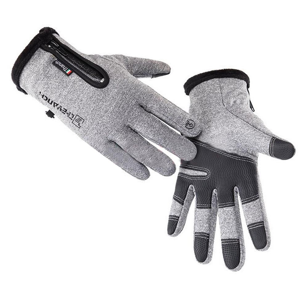 Winter Men Warm Gloves Touch Screen Waterproof Anti-slip Gloves