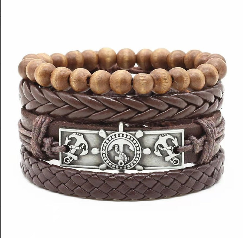 Leather Vintage Braided Bracelet