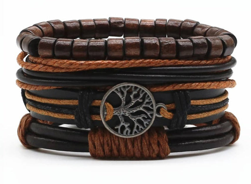 Leather Vintage Braided Bracelet