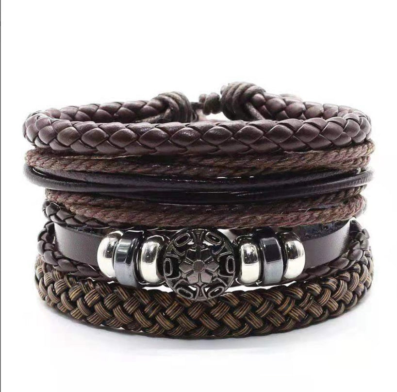 Leather Vintage Braided Bracelet