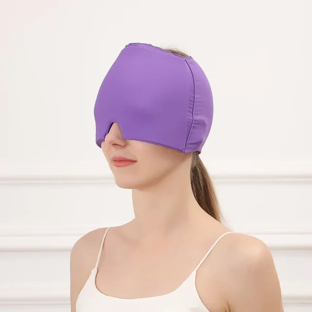 Migraine Relief Hat headache hat Gel Hot Cold Therapy