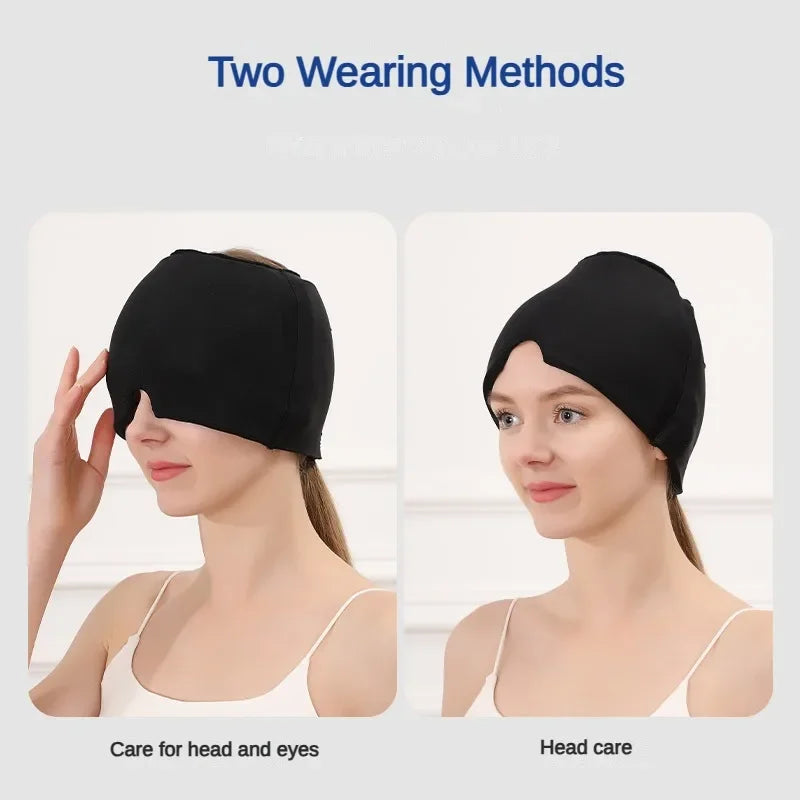 Migraine Relief Hat headache hat Gel Hot Cold Therapy