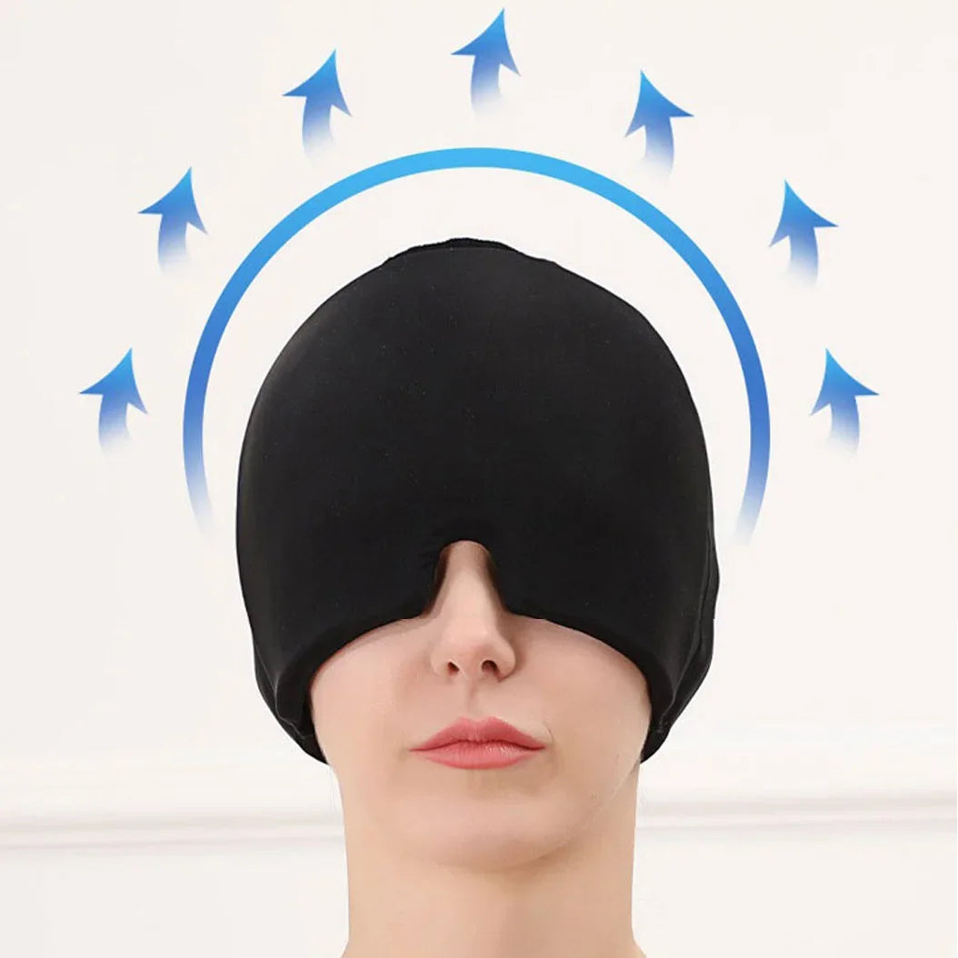 Migraine Relief Hat headache hat Gel Hot Cold Therapy