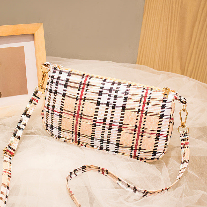 Women's Plaid Fashion Large Capacity Shoulder Bag