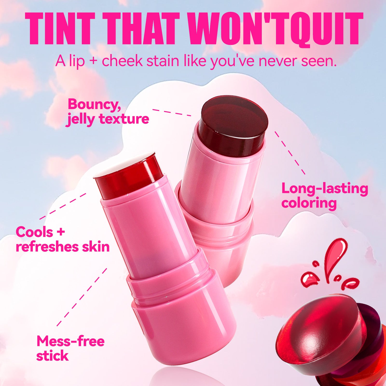 Jelly Blush Lip And Cheek Dual-use