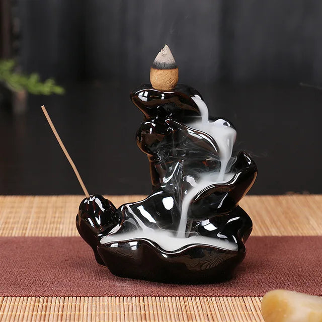 ceramic crafts aromatherapy burner bergamot tower incense burner Reflux incense burner alpine flowing water ornaments.