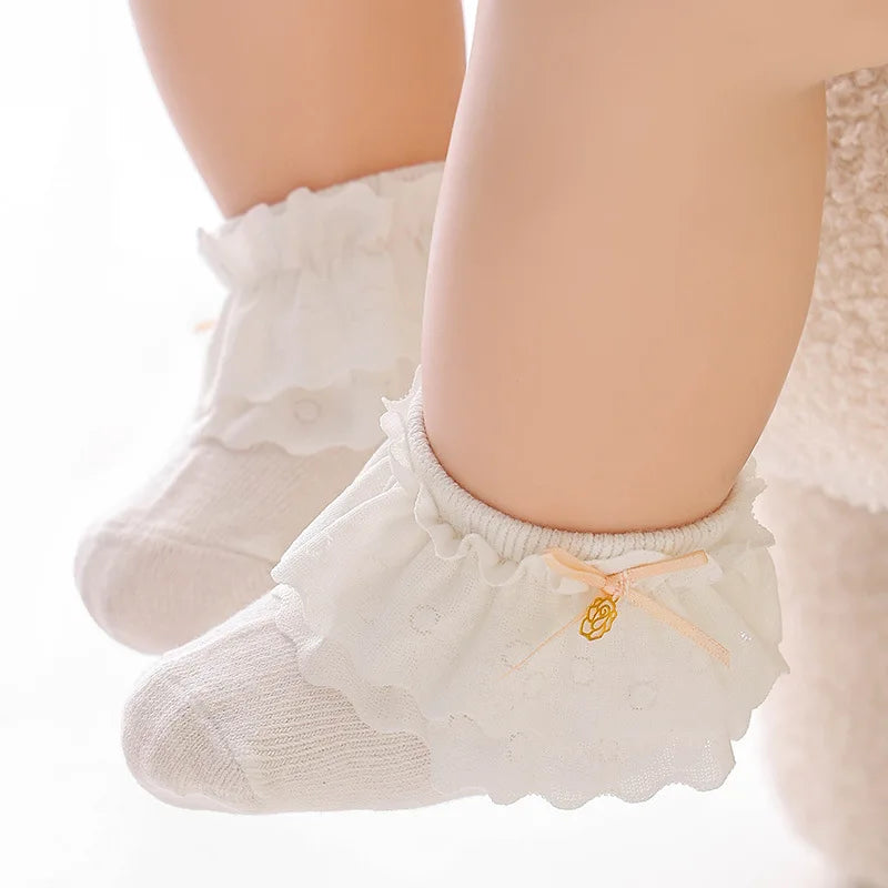 0-18 Months Spring and Winter Fashion Lace Princess Socks