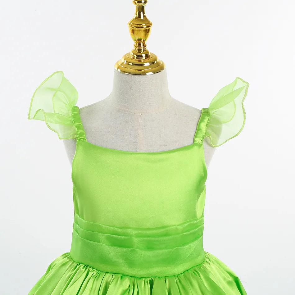 Kids Princess Dress With Wings tinker bell