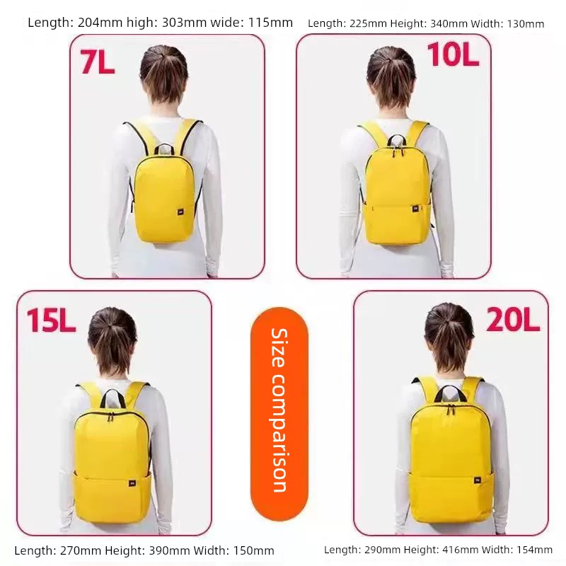 Xiaomi Colorful Men and Women Waterproof Student Backpack