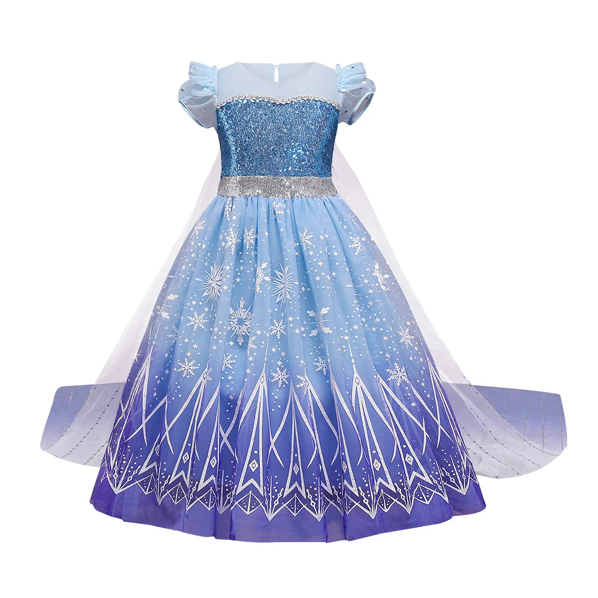 Girls Elsa Cosplay Princess Costume Frozen