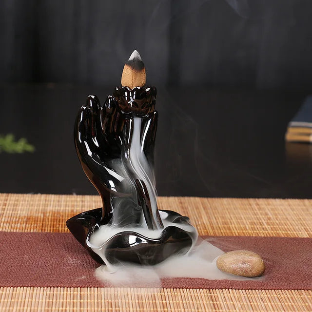 ceramic crafts aromatherapy burner bergamot tower incense burner Reflux incense burner alpine flowing water ornaments.