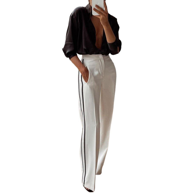 European And American Fashion Cool Straight-leg Trousers