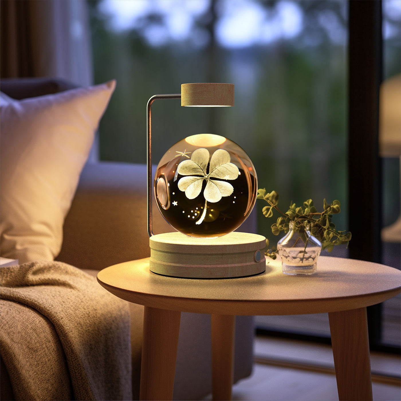 Crystal Ball Cosmic Indoor Night Light USB Power