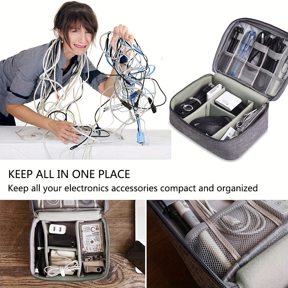 Travel Cable Organizer Bag Waterproof Portable