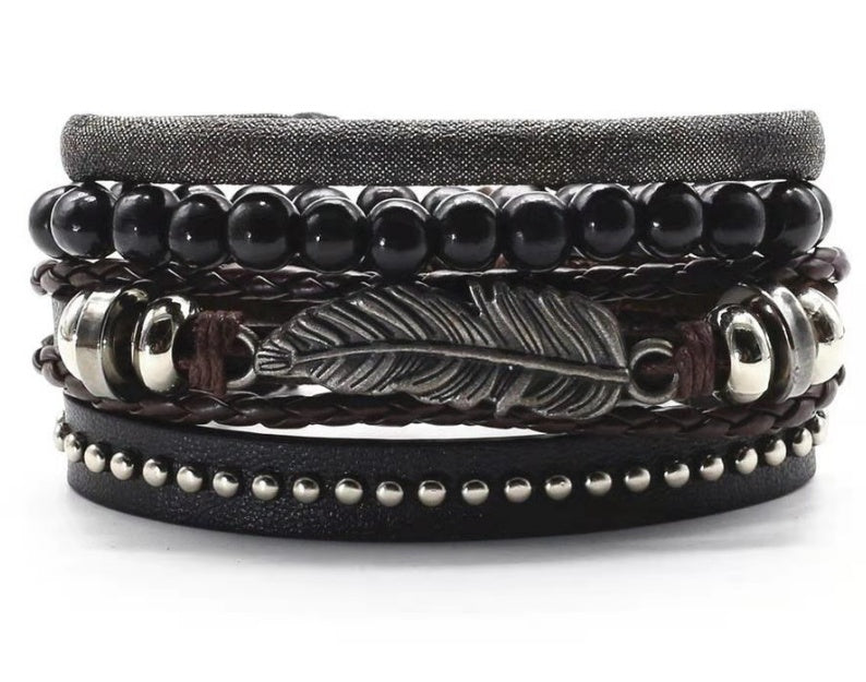 Leather Vintage Braided Bracelet